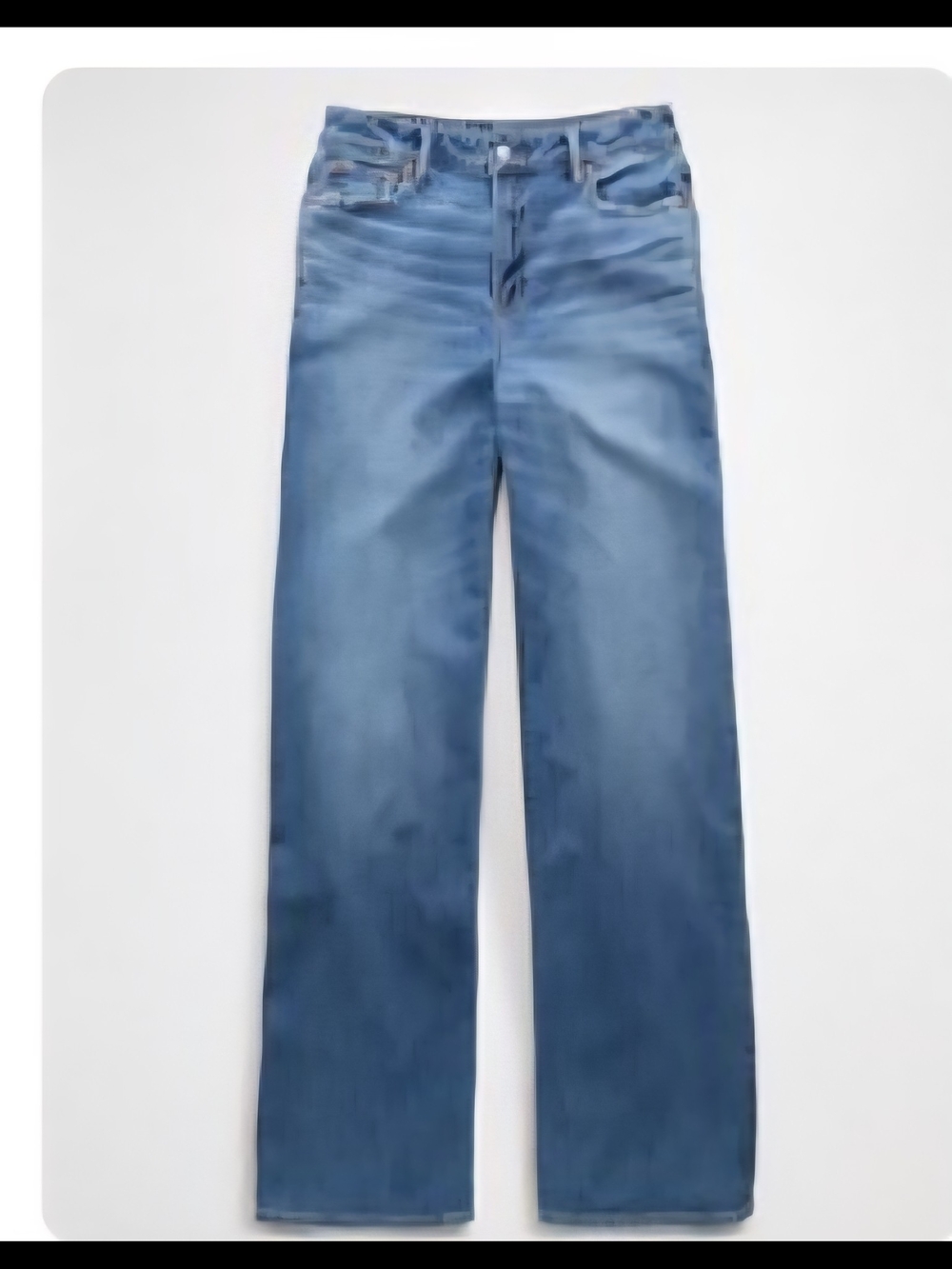 American Eagle Outfitters Light Blue High-Waisted Wide-Leg Jeans - Picture 2 of 5